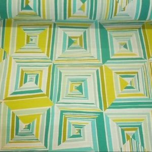 Geo Green Annie Selke Home Cotton Fabric